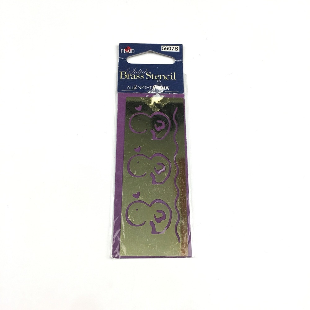 Duck Chicky 5607S Small Solid Brass Stencil Embossing All Night Media‎ 2003 Art